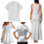 Lotu Tamaiti White Tongan Ngatu Family Matching Tank Maxi Dress and Hawaiian Shirt Polynesian Tribal Fonulei Pattern - Polynesian Pride