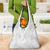 Lotu Tamaiti White Tongan Ngatu Grocery Bag Polynesian Tribal Fonulei Pattern - Polynesian Pride