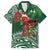 Christmas Hawaii with I'iwi Bird Hawaiian Shirt Aloha Mele Kalikimaka - Green Art