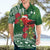 Christmas Hawaii with I'iwi Bird Hawaiian Shirt Aloha Mele Kalikimaka - Green Art