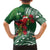 Christmas Hawaii with I'iwi Bird Hawaiian Shirt Aloha Mele Kalikimaka - Green Art