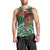 Christmas Hawaii with I'iwi Bird Men Tank Top Aloha Mele Kalikimaka - Green Art