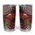 Christmas Hawaii with I'iwi Bird Tumbler Cup Aloha Mele Kalikimaka - Oxblood Art