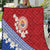 French Polynesia Quilt Tahitian Tiare Flowers Tribal