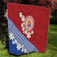 French Polynesia Quilt Tahitian Tiare Flowers Tribal LT9 - Polynesian Pride