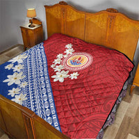 French Polynesia Quilt Tahitian Tiare Flowers Tribal LT9 - Polynesian Pride