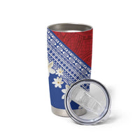 French Polynesia Tumbler Cup Tahitian Tiare Flowers Tribal LT9 - Polynesian Pride