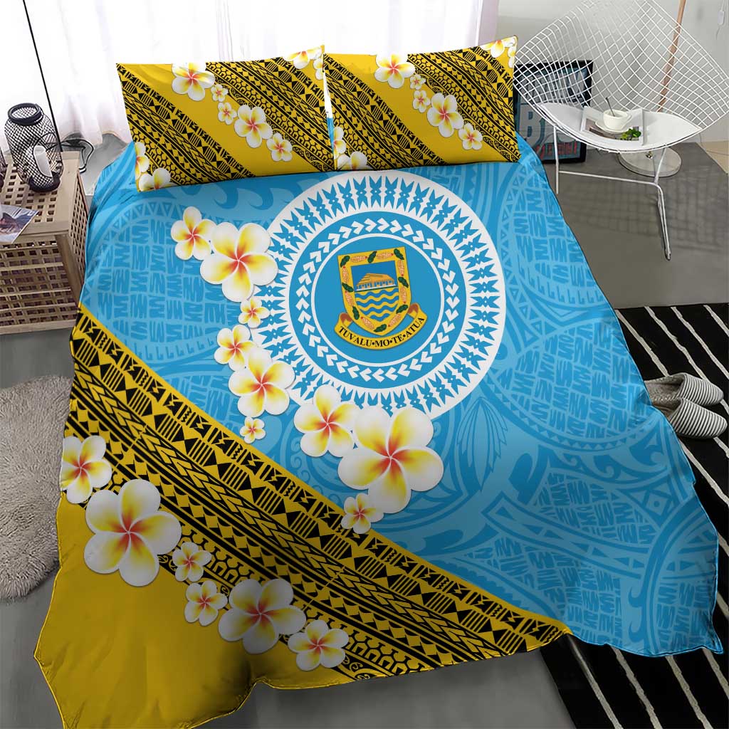 Tuvalu Plumeria Flowers Bedding Set Polynesian Tribal Pattern LT9 - Polynesian Pride