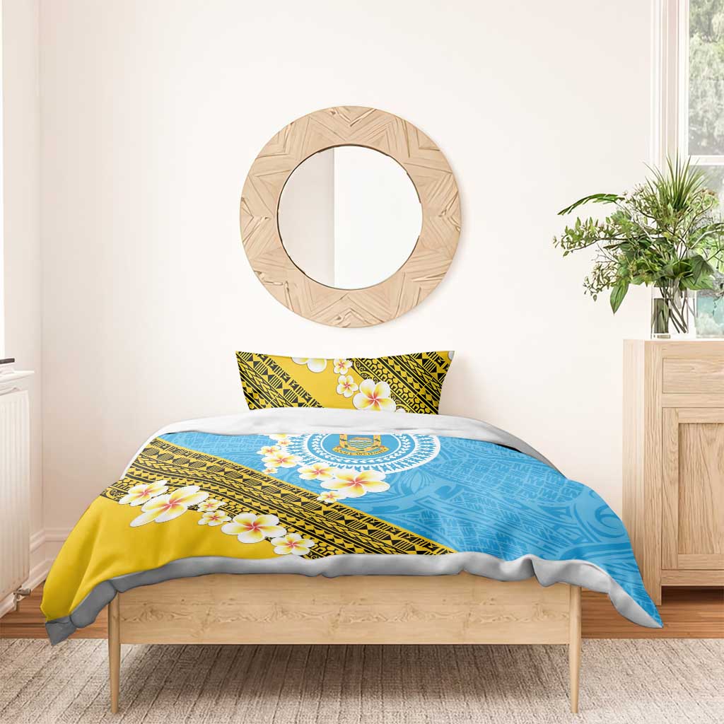 Tuvalu Plumeria Flowers Bedding Set Polynesian Tribal Pattern LT9 - Polynesian Pride