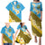 Tuvalu Plumeria Flowers Family Matching Puletasi and Hawaiian Shirt Polynesian Tribal Pattern