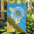 Tuvalu Plumeria Flowers Garden Flag Polynesian Tribal Pattern