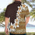 Vintage Hibiscus Turtle Pattern Hawaiian Shirt with Plumeria Half Style