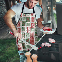 Mele Kalikimaka Hawaiian Quilt and Lei Patchwork Apron - Polynesian Pride