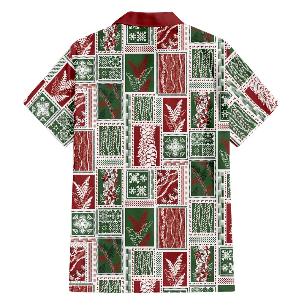 Mele Kalikimaka Hawaiian Quilt and Lei Patchwork Family Matching Puletasi and Hawaiian Shirt LT9 - Polynesian Pride