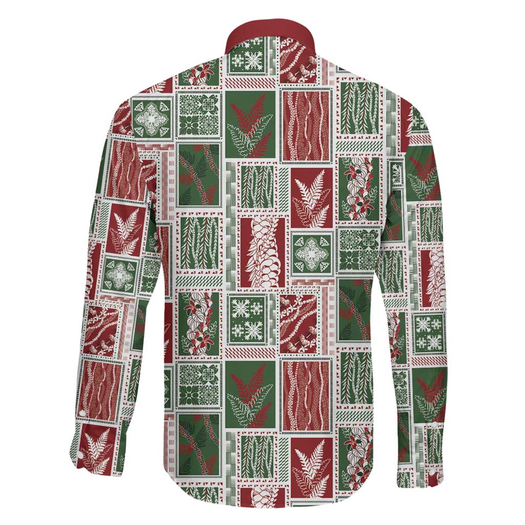 Mele Kalikimaka Hawaiian Quilt and Lei Patchwork Family Matching Puletasi and Hawaiian Shirt LT9 - Polynesian Pride