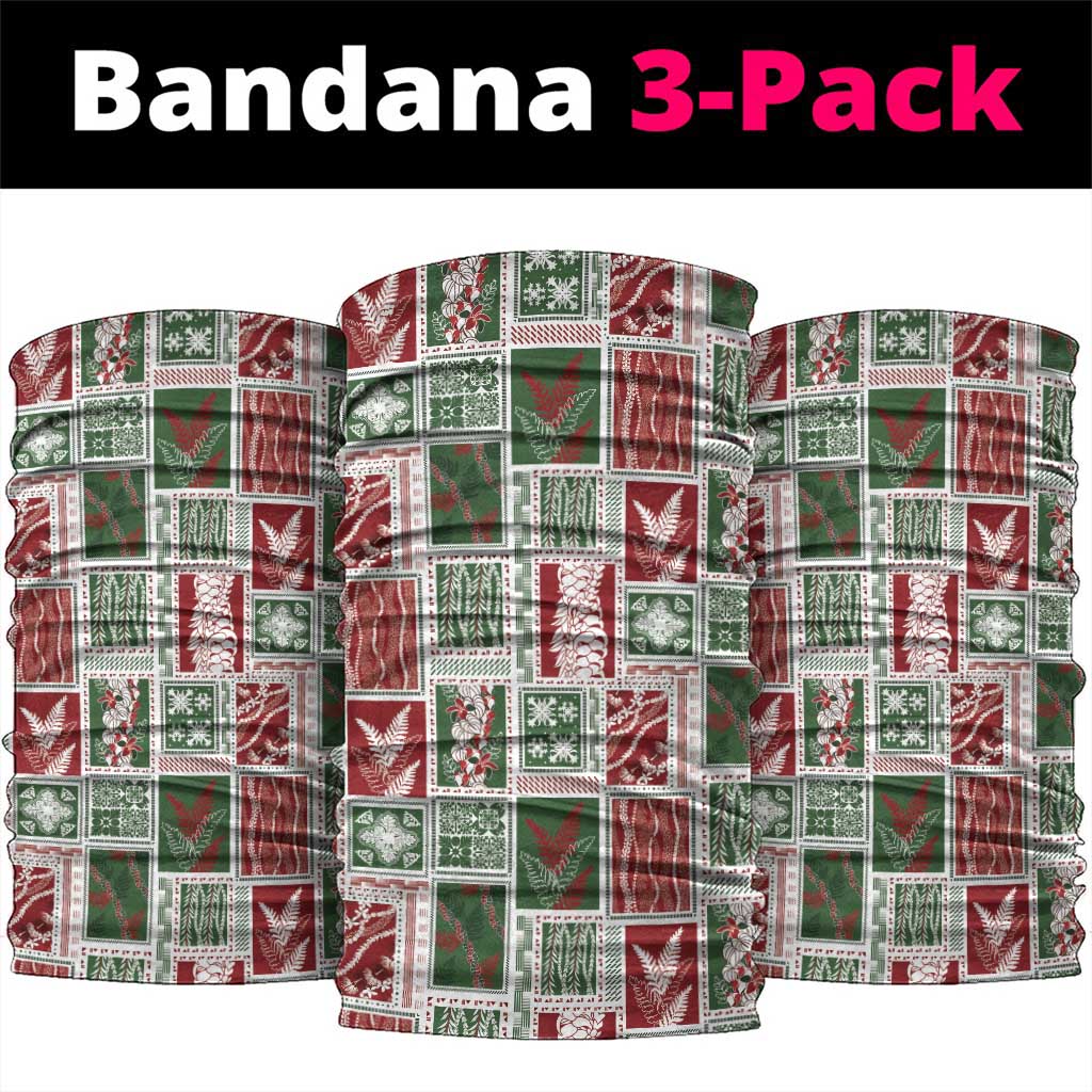 Mele Kalikimaka Hawaiian Quilt and Lei Patchwork Neck Gaiter - Polynesian Pride