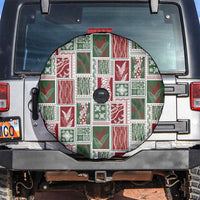 Mele Kalikimaka Hawaiian Quilt and Lei Patchwork Spare Tire Cover - Polynesian Pride