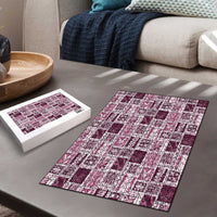 Vintage Aloha Block Quilt Puzzle Pink Inspired Lei Motifs LT9 - Polynesian Pride