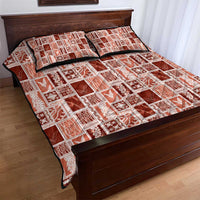 Vintage Aloha Block Quilt Quilt Bed Set Red Inspired Lei Motifs LT9 - Polynesian Pride