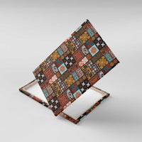 Vintage Hawaiian Quilting Patterns Canvas Wall Art Brown Style Tribal Fabric Patchwork - Polynesian Pride