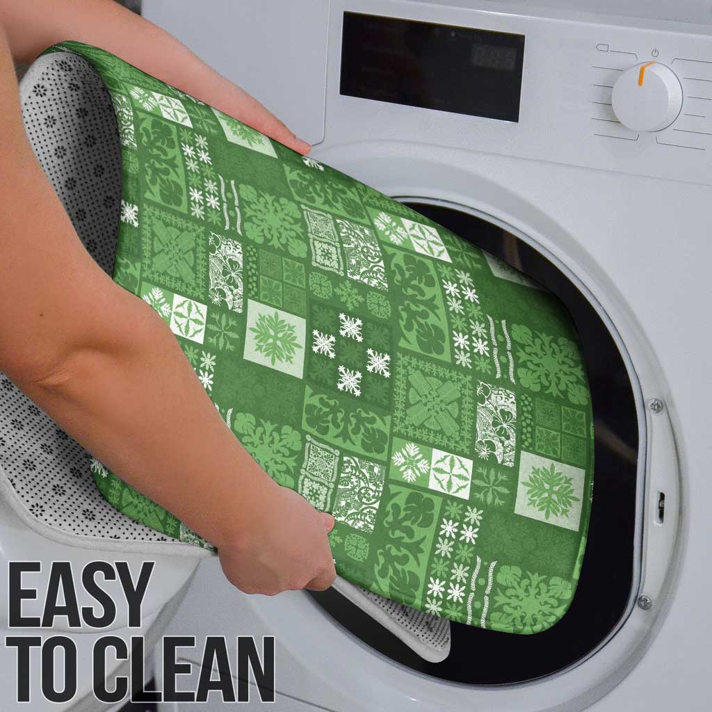 Vintage Hawaiian Quilting Patterns Bathroom Set Green Style Tribal Fabric Patchwork - Polynesian Pride