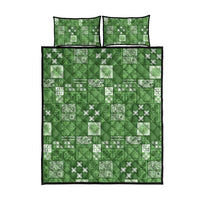 Vintage Hawaiian Quilting Patterns Quilt Bed Set Green Style Tribal Fabric Patchwork - Polynesian Pride
