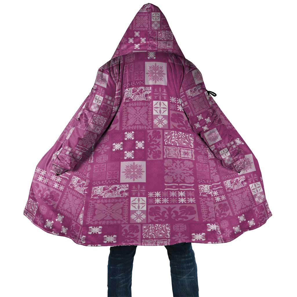 Vintage Hawaiian Quilting Patterns Cloak Pink Style Tribal Fabric Patchwork - Polynesian Pride