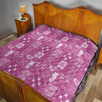Vintage Hawaiian Quilting Patterns Quilt Pink Style Tribal Fabric Patchwork - Polynesian Pride