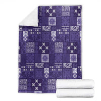 Vintage Hawaiian Quilting Patterns Blanket Purple Style Tribal Fabric Patchwork - Polynesian Pride