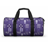 Vintage Hawaiian Quilting Patterns Duffle Bag Purple Style Tribal Fabric Patchwork LT9 One size Purple - Polynesian Pride