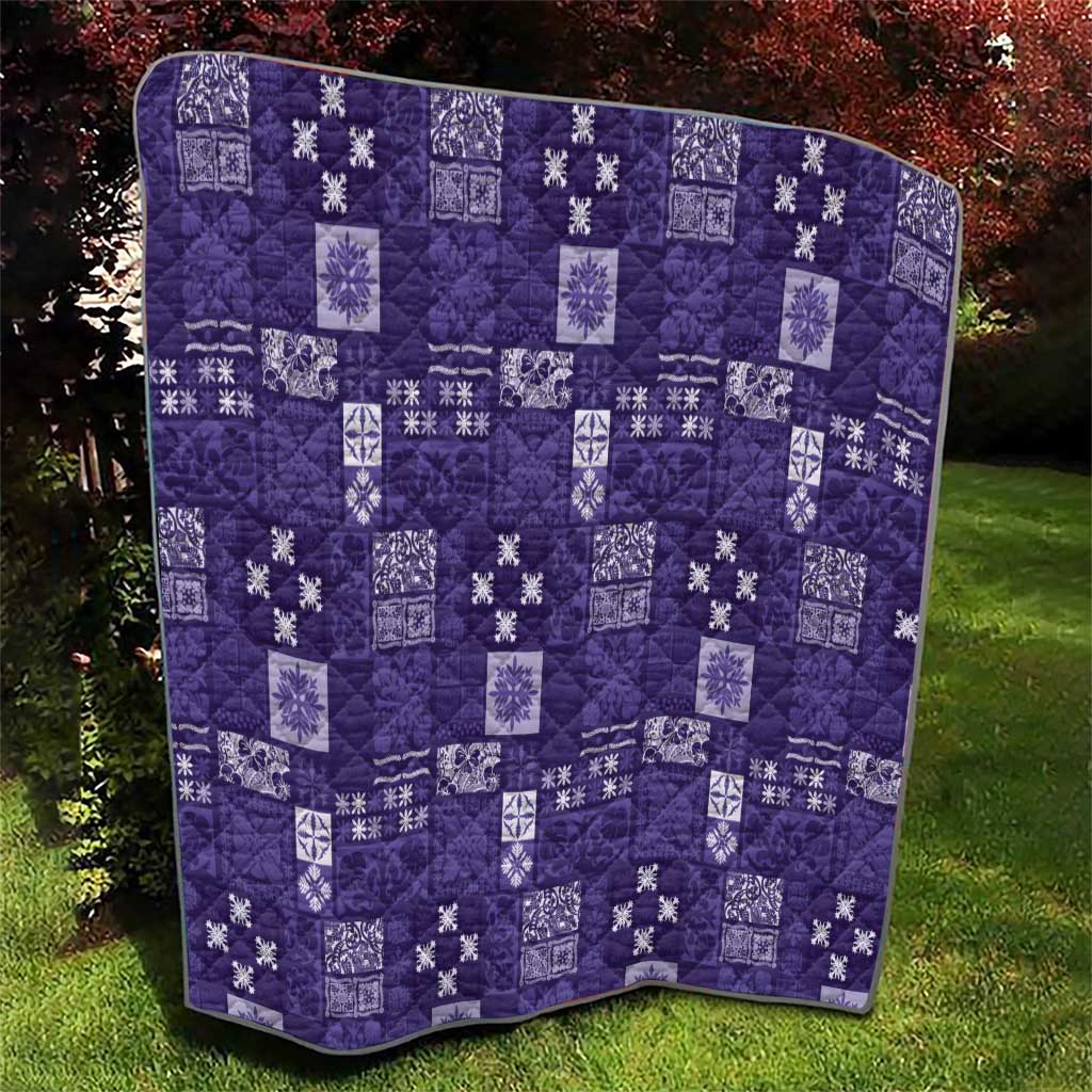 Vintage Hawaiian Quilting Patterns Quilt Purple Style Tribal Fabric Patchwork - Polynesian Pride