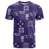 Vintage Hawaiian Quilting Patterns T Shirt Purple Style Tribal Fabric Patchwork - Polynesian Pride