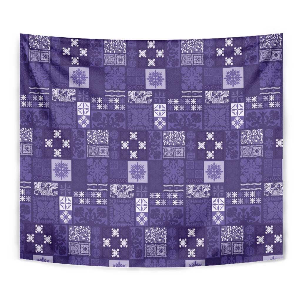 Vintage Hawaiian Quilting Patterns Tapestry Purple Style Tribal Fabric Patchwork - Polynesian Pride