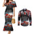 ANZAC DAY Heroes Of The Gallipoli Couples Matching Mermaid Dress and Long Sleeve Button Shirt LT9 Black - Polynesian Pride