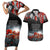 ANZAC DAY Heroes Of The Gallipoli Couples Matching Short Sleeve Bodycon Dress and Hawaiian Shirt LT9 Black - Polynesian Pride