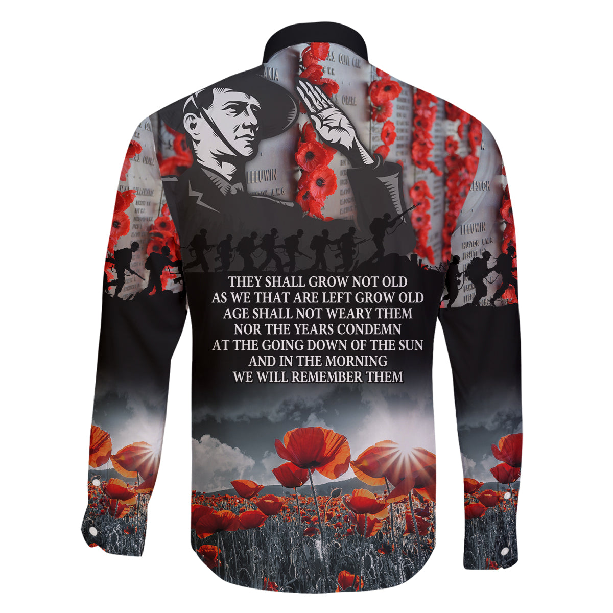 ANZAC DAY Heroes Of The Gallipoli Family Matching Long Sleeve Bodycon Dress and Hawaiian Shirt LT9 - Polynesian Pride