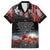 ANZAC DAY Heroes Of The Gallipoli Family Matching Off Shoulder Long Sleeve Dress and Hawaiian Shirt LT9 Dad's Shirt - Short Sleeve Black - Polynesian Pride