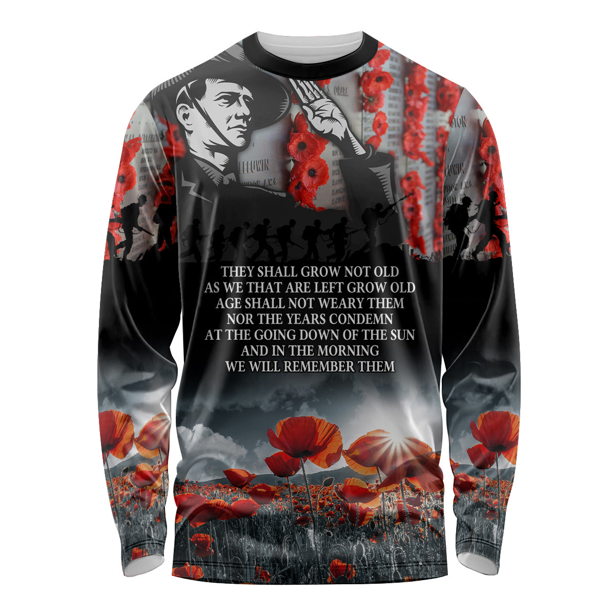 ANZAC DAY Heroes Of The Gallipoli Long Sleeve Shirt LT9 Unisex Black - Polynesian Pride