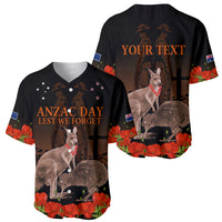 Kangaroo and Kiwi Bird ANZAC Day Custom Baseball Jersey Soldier Style LT9 - Polynesian Pride