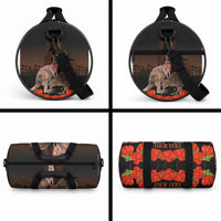 Kangaroo and Kiwi Bird ANZAC Day Custom Duffle Bag Soldier Style LT9 - Polynesian Pride