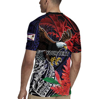 American Samoa Bald Eagle Personalized Rugby Jersey Samoa Muamua Le Atua LT9 - Polynesian Pride