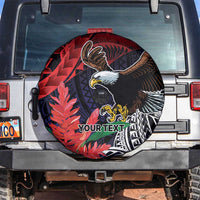 American Samoa Bald Eagle Personalized Spare Tire Cover Samoa Muamua Le Atua