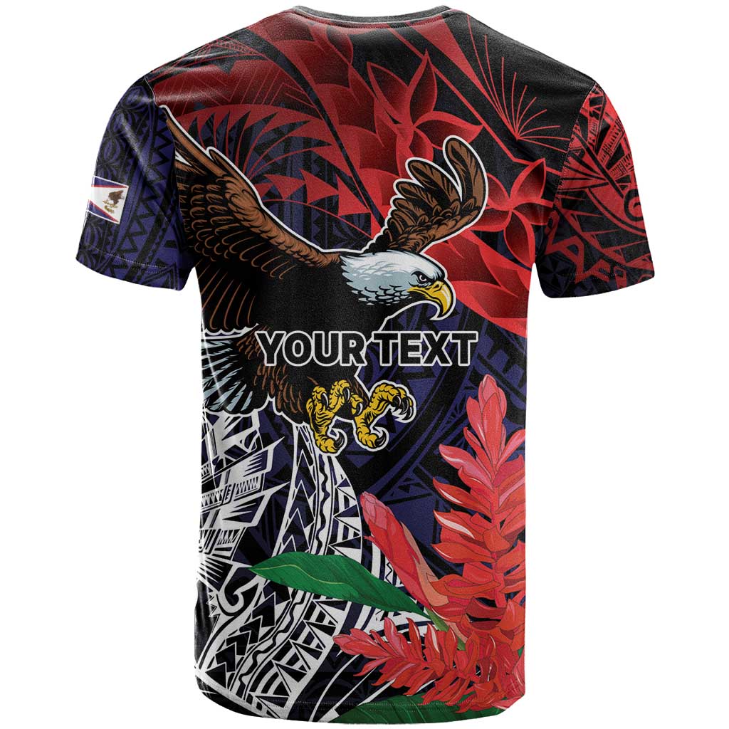 American Samoa Bald Eagle Personalized T Shirt Samoa Muamua Le Atua