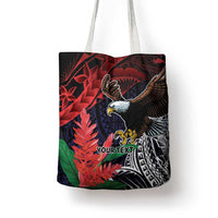American Samoa Bald Eagle Personalized Tote Bag Samoa Muamua Le Atua LT9 - Polynesian Pride