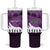 Anzac Day Gallipoli Personalised Tumbler With Handle Purple Poppy Flowers