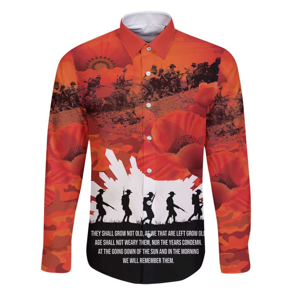 Anzac Day Gallipoli Personalised Family Matching Mermaid Dress and Hawaiian Shirt Red Poppy Flowers