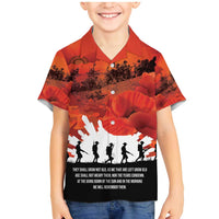 Anzac Day Gallipoli Personalised Family Matching Mermaid Dress and Hawaiian Shirt Red Poppy Flowers