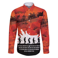 Anzac Day Gallipoli Personalised Family Matching Puletasi and Hawaiian Shirt Red Poppy Flowers