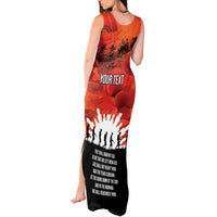 Anzac Day Gallipoli Personalised Tank Maxi Dress Red Poppy Flowers