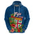 Polynesian Pride Fiji Hoodie Tropical Flowers and Tapa Pattern LT9 - Polynesian Pride